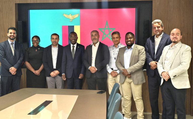 IDC CEO Mr Cornwell Muleya and OCP Africa CEO Ms Hajar Alafifi during strategic engagements in Morocco - photo 1