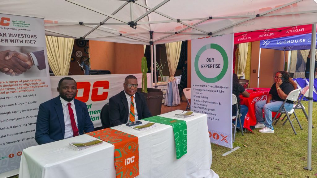 IDC exhibition stand showcasing investor partnership opportunities at ZCMCA 2026