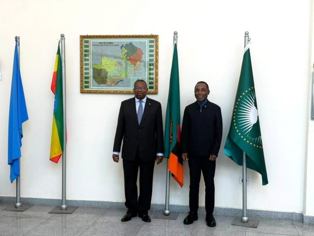 IDC delegation during the courtesy call on H.E. Mr. Albert Muchanga