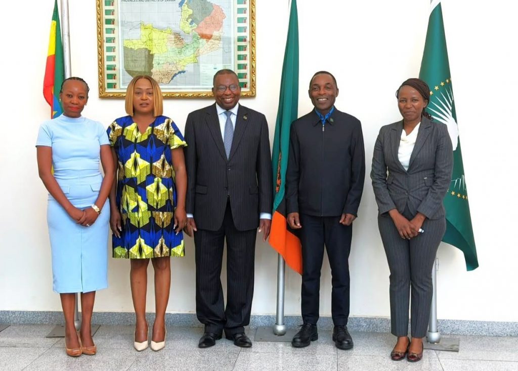 Representatives at the Zambian Embassy during the IDC courtesy visit