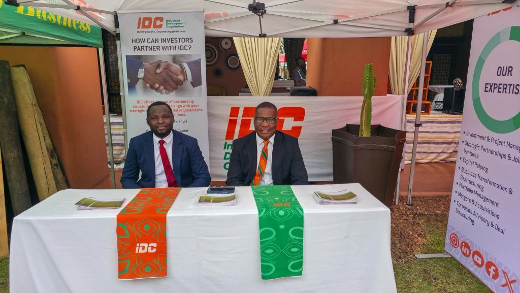 IDC representatives at the ZCMCA 2026 exhibition stand