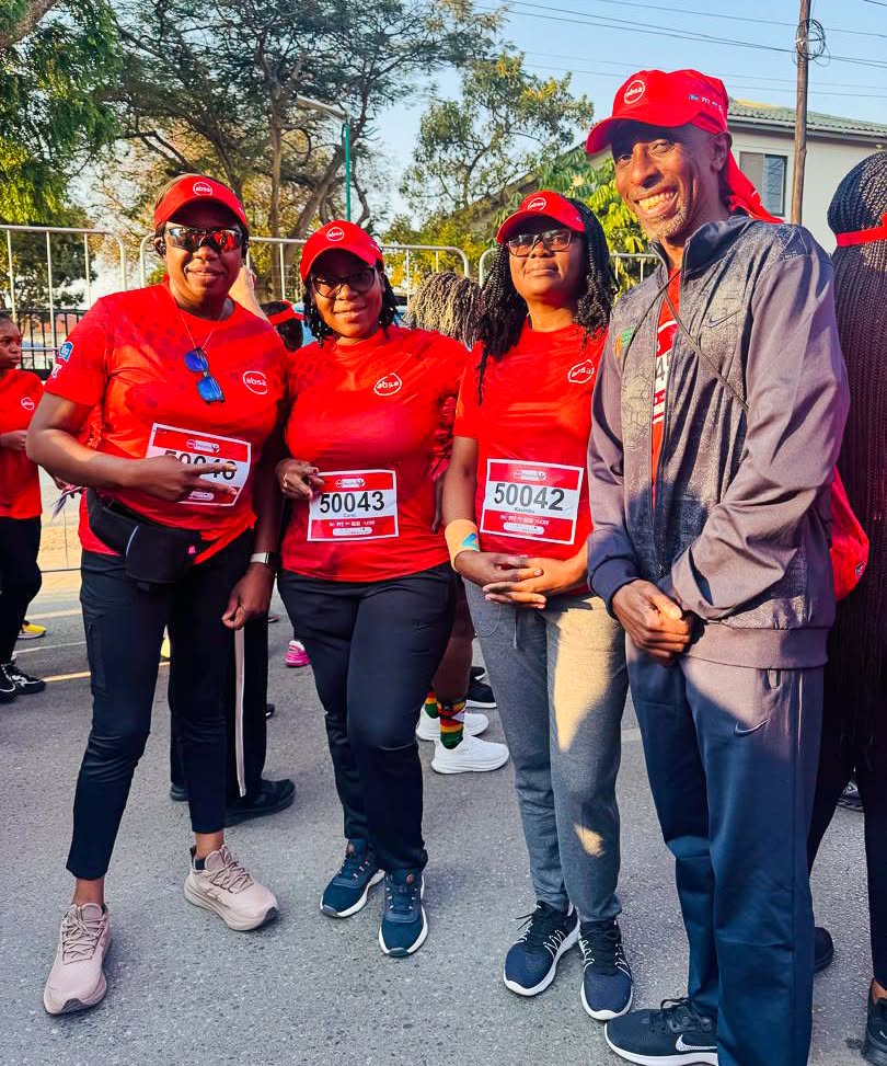 IDC staff celebrating their participation in the 2026 ABSA Marathon