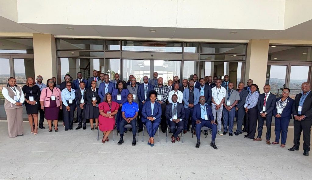 IDC Group delegates pose together at the two-day conference.