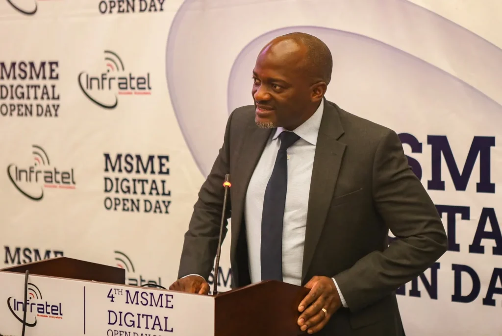 A speaker at the fourth INFRATEL MSME Digital Open Day.
